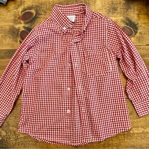 Remember Nguyen Red Checkered - Boys Button Down - Size 4T